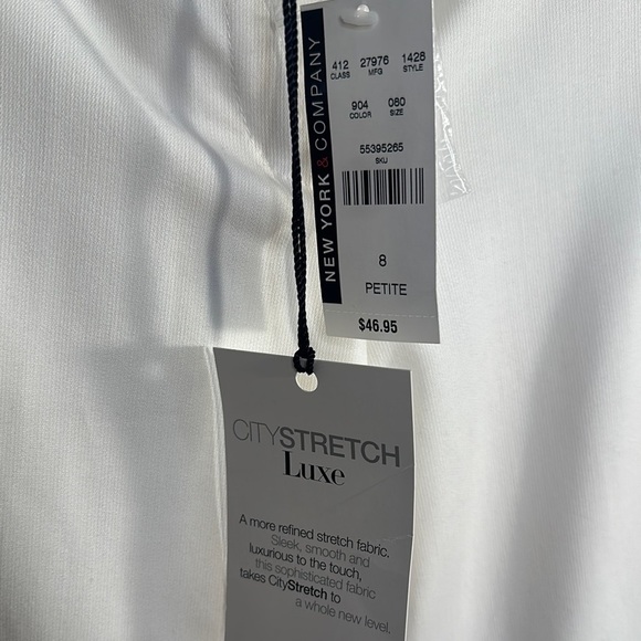 Elegant Creamy White Dress Trousers Old Money Classic Chic Trending Capsule - Picture 8 of 10